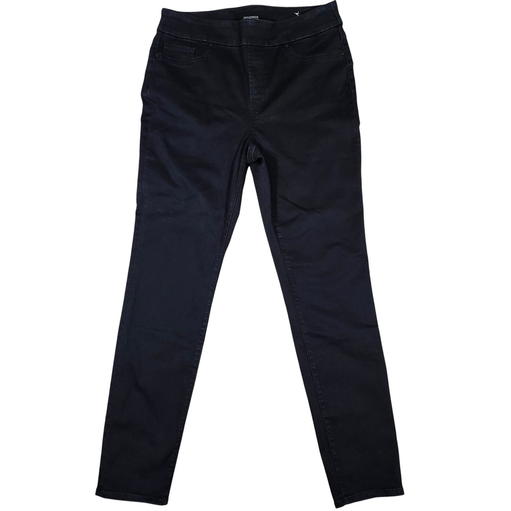 Chico's Black Jeggings Size 8R‎ U.S. 1R Women's Stretch Pants Mid Rise